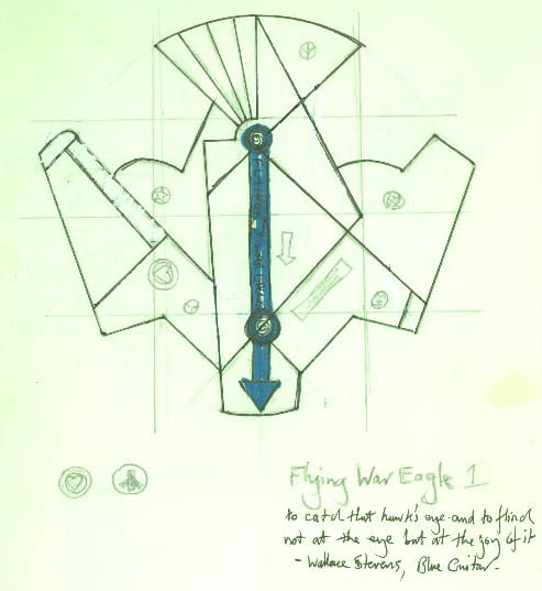 Flying War Eagle Sketch