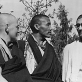 Sangharakshita With Kachu Rimpoche And A French Nun