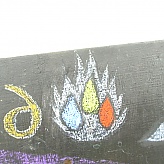 Three Jewels Chalked